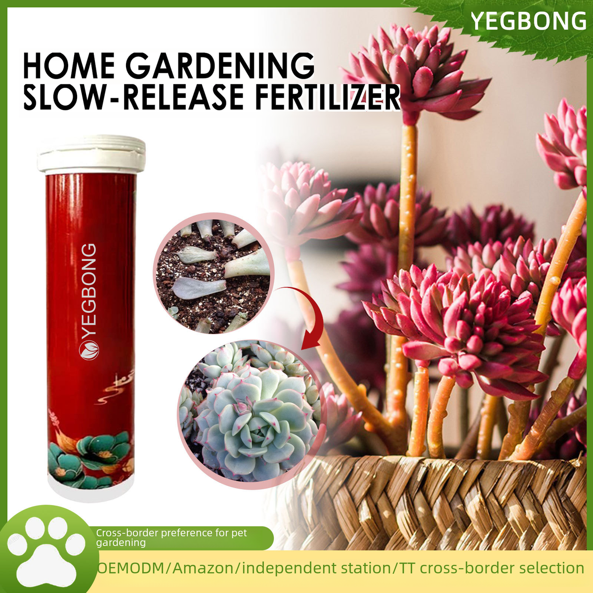 Yegbong Slow-Release Nutrient Tablets for Plants