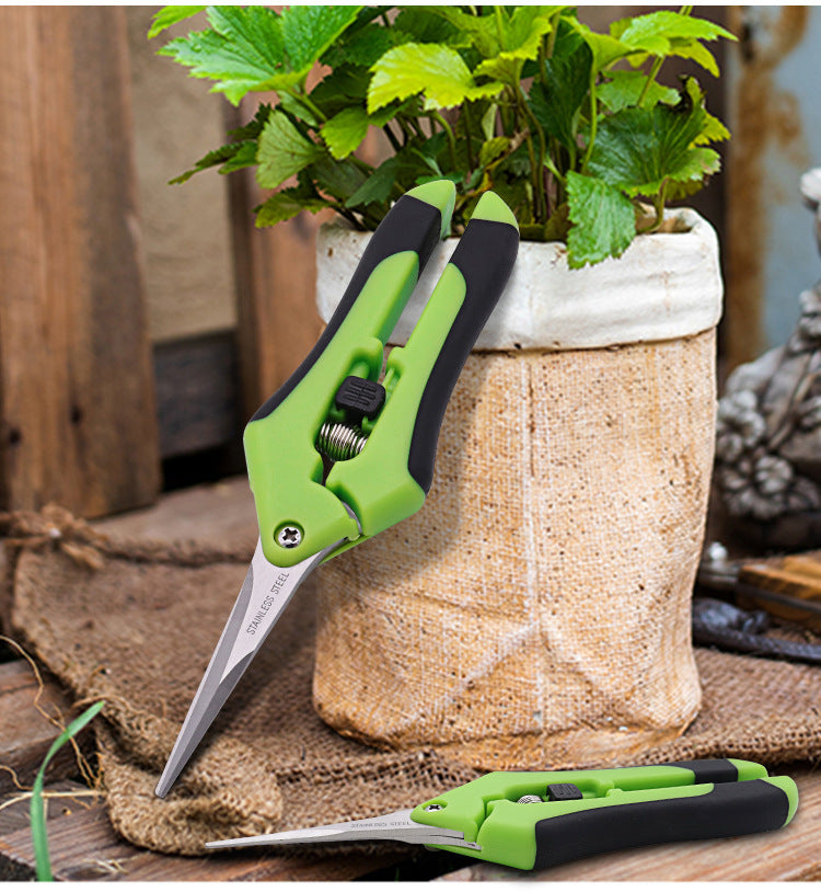 Stainless Steel Pruning Shears – Multi-Purpose Garden Branch & Leaf Scissors with Comfort Grip