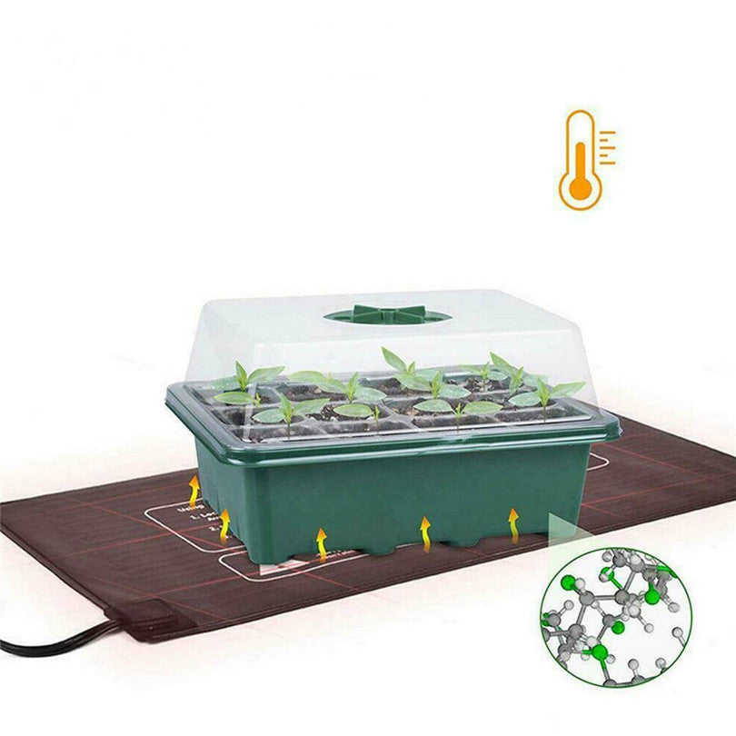 12-Cell Seed Starting Tray with Vented Cover