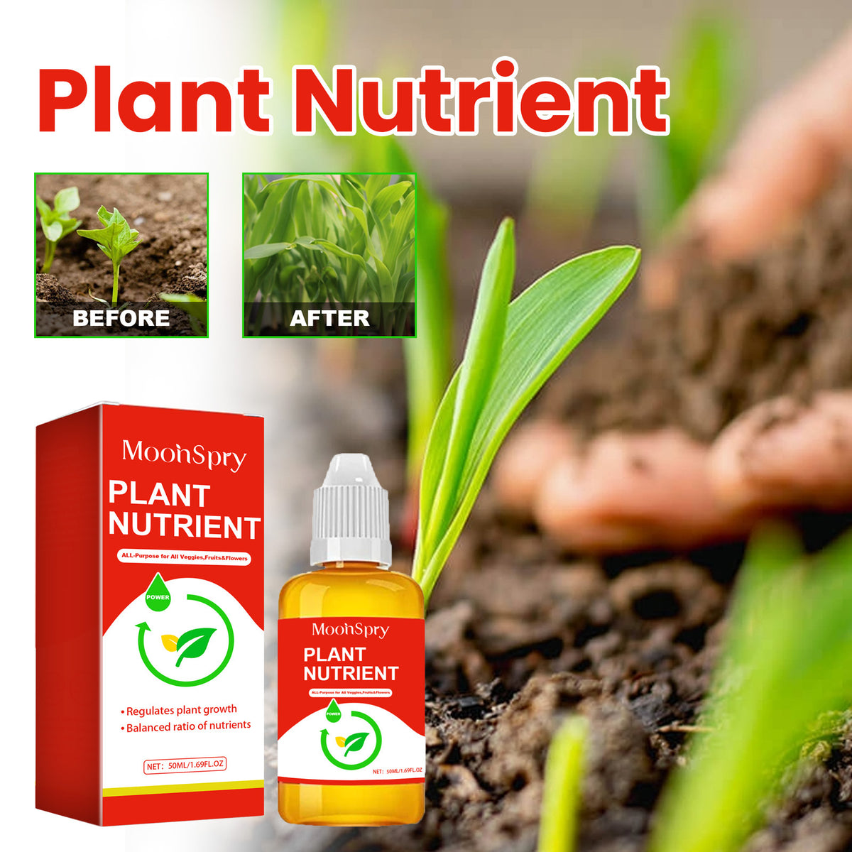 MOONSPRY Plant Rooting Booster — 50ml Nutrient Solution
