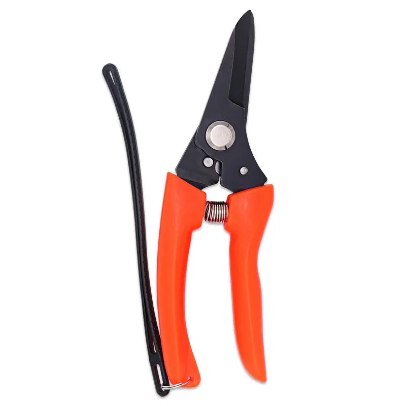 Stainless Steel Pruning Garden Scissors — Blackening & Sanding Finish