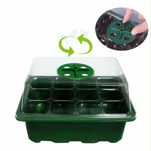 12-Cell Seed Starting Tray with Vented Cover