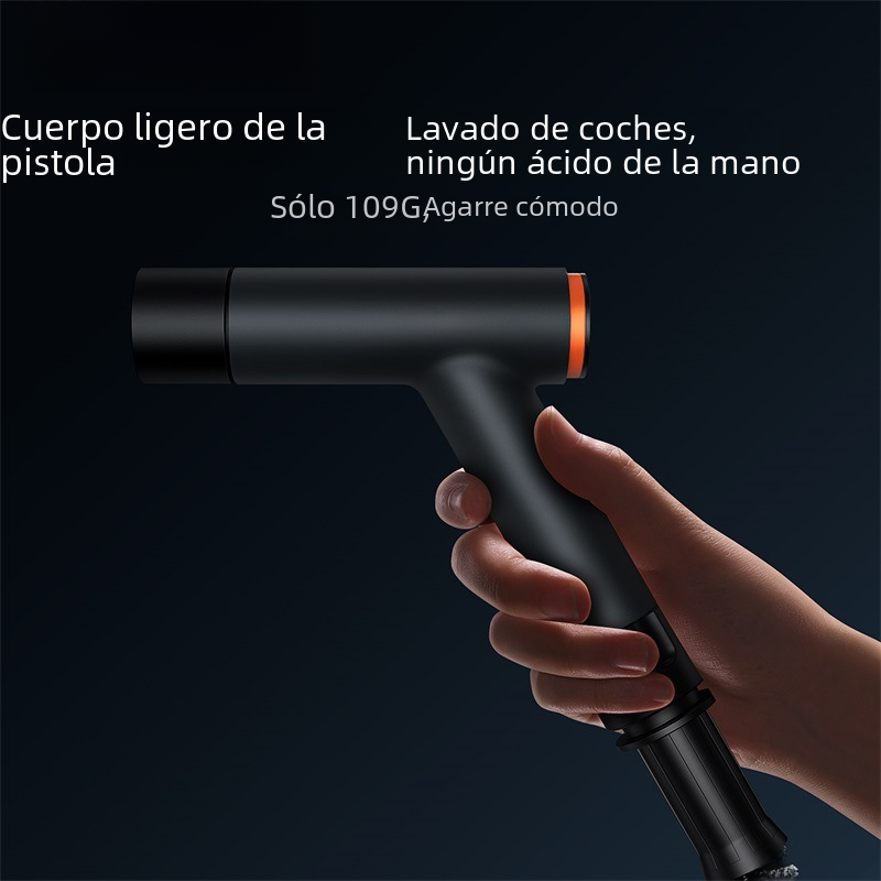 High-Pressure Water Gun with Extendable Hose — Car Wash & Greenhouse Cleaning