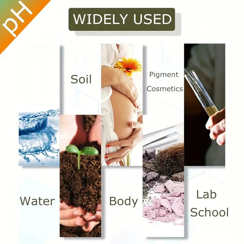 PH 1-14 Test Paper for Water, Soil, and Food Testing