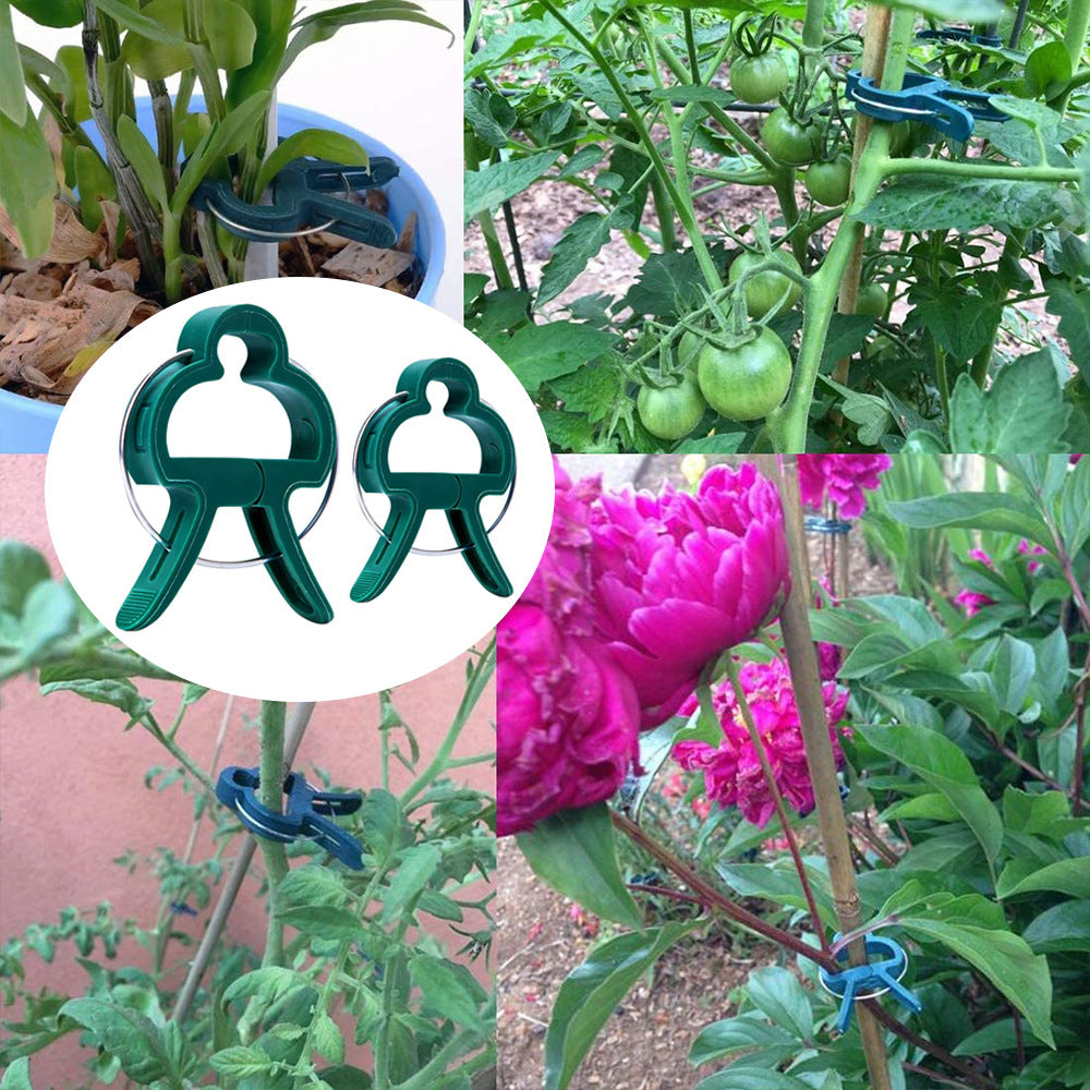 Reusable Plant Support Clips – 20pcs Weatherproof Garden Clips for Tomatoes, Cucumbers & More