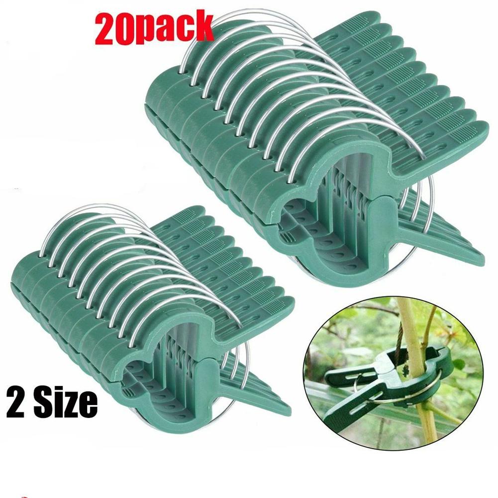 Reusable Plant Support Clips – 20pcs Weatherproof Garden Clips for Tomatoes, Cucumbers & More
